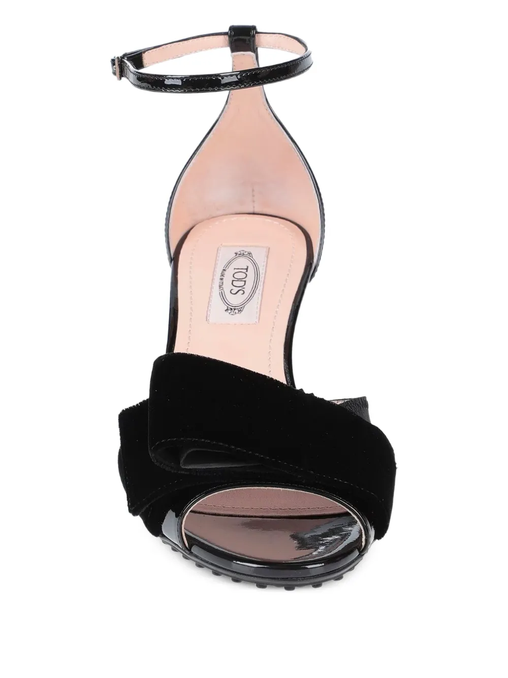 50mm velvet-detail sandals