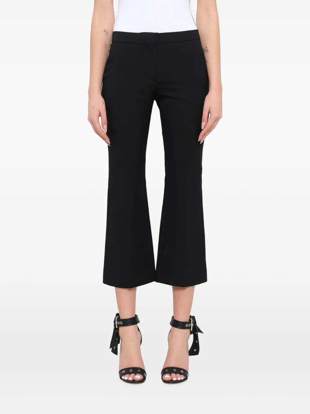Alexander McQueen Klassische Cropped-Hose - Schwarz