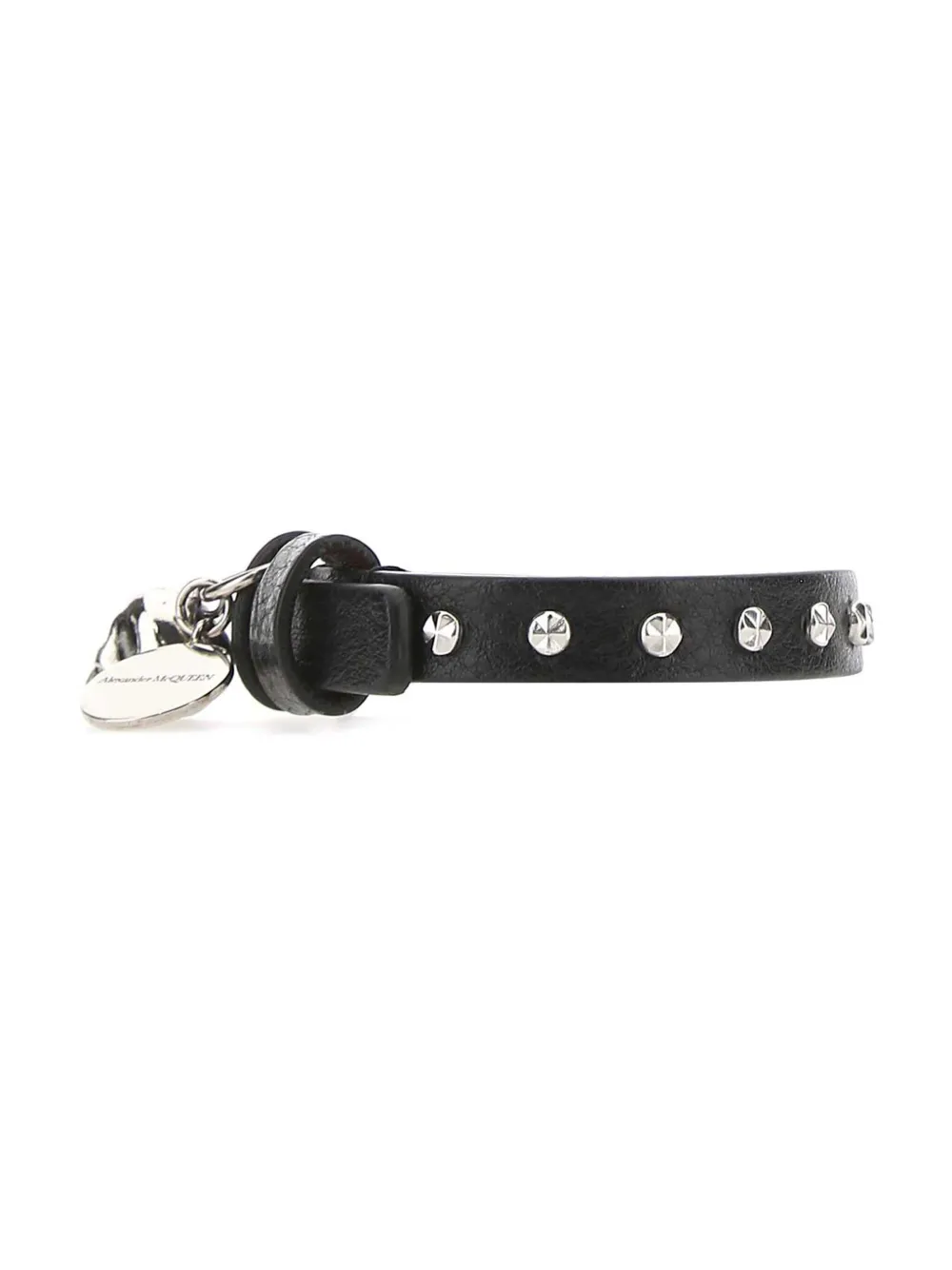 Alexander McQueen skull-charm leather bracelet | Image 2
