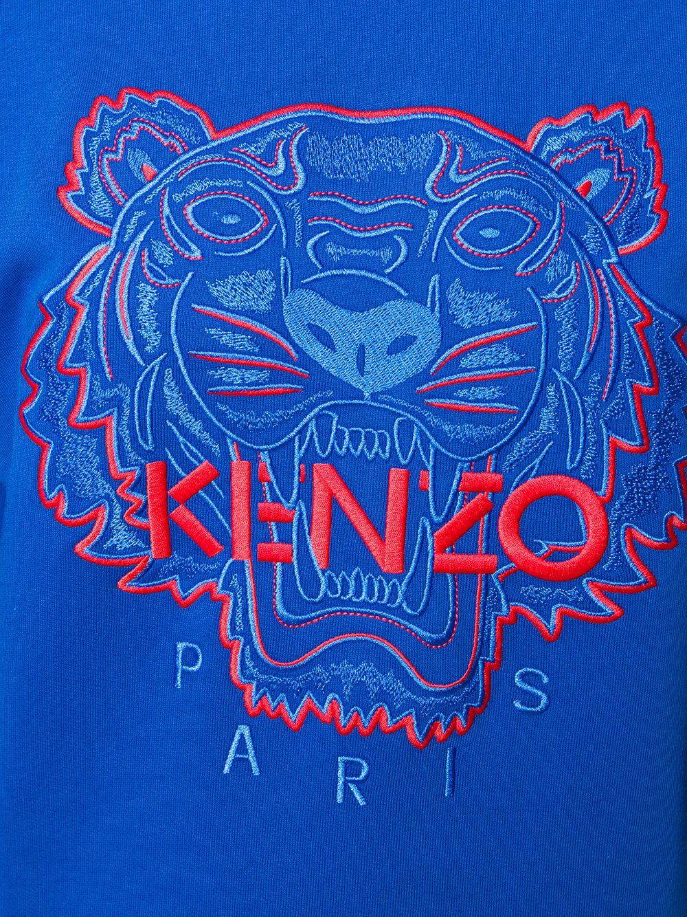 фото Kenzo толстовка с вышивкой тигра