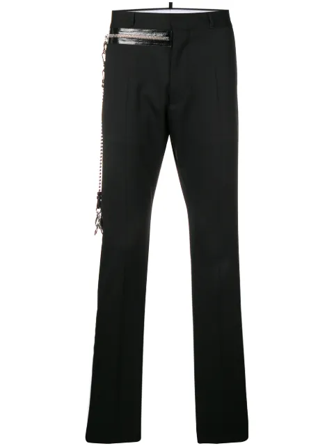 DSQUARED2 zip tailored trousers