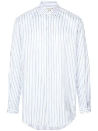 Shop Gucci button-down striped shirt 