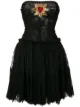Imagem 1 de Dolce & Gabbana Vestido tomara que caia em tule com bordado
