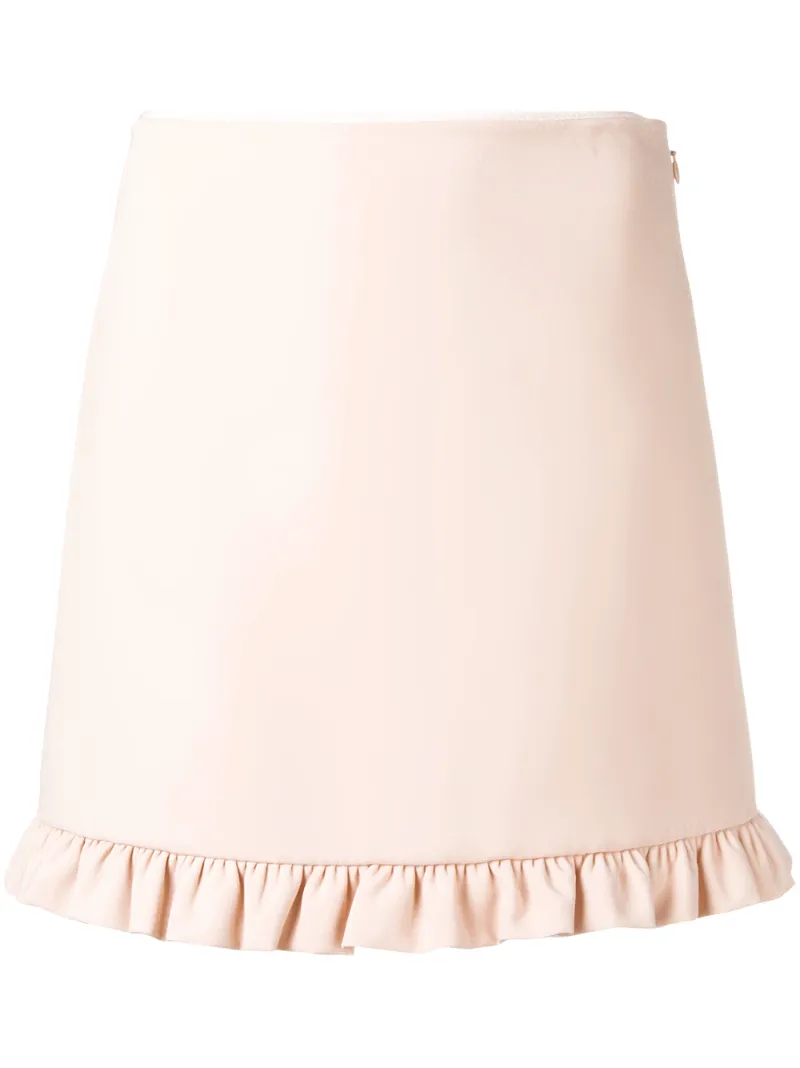Miu Miu короткая юбка с рюшами
