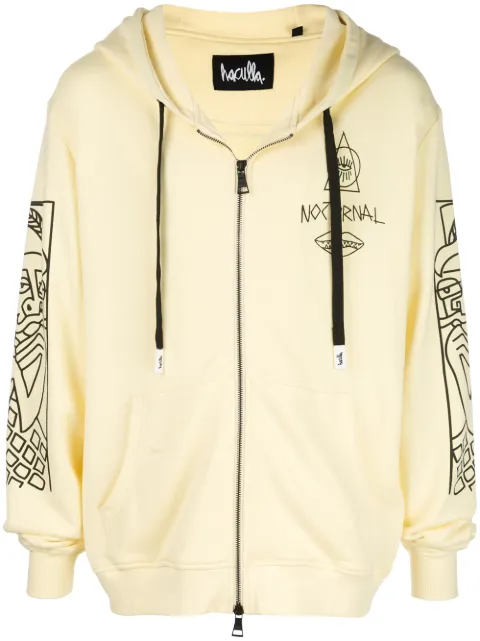 Haculla Guy And His Gun zip front hoodie