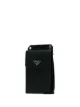 Prada small detachable strap leather pouch