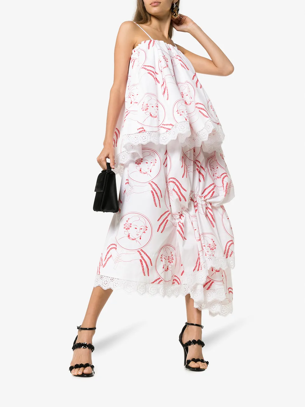 Simone Rocha Tops SIMONE ROCHA FACE PRINT CAMI TOP