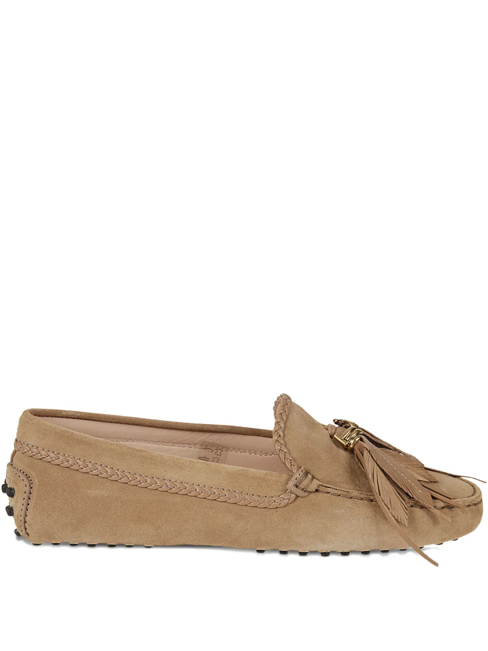 Tod's Gommino leren loafers met kwastje Beige