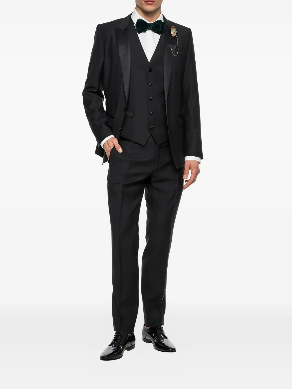  Dolce & Gabbana Dreiteiliger Smoking   Schwarz 