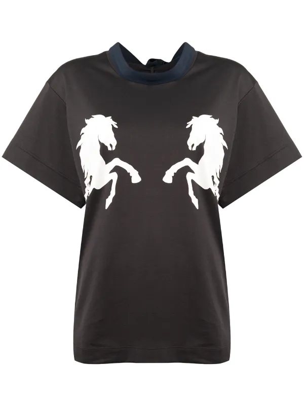 t shirt con cavalli