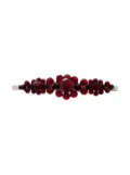 Simone Rocha x Browns 50 large floral bead embellished hair clip - Red