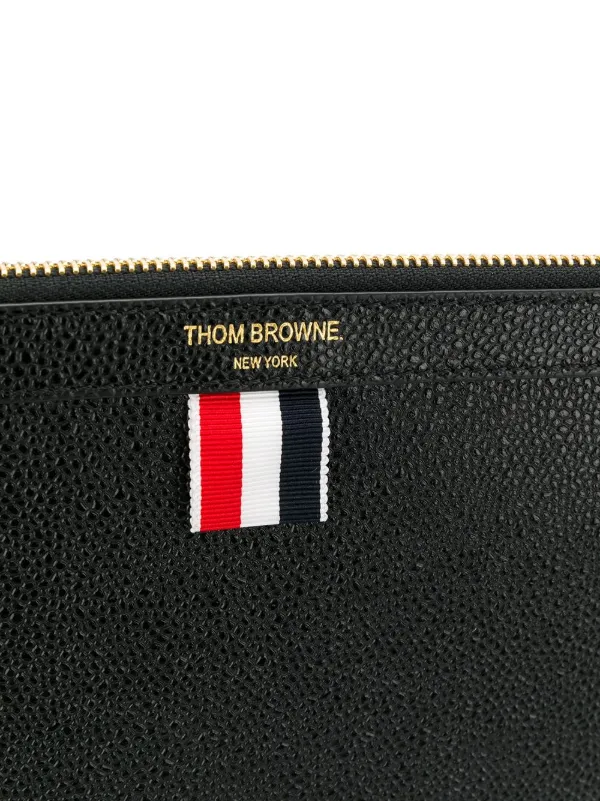 Thom Browne MAG445A00198001 関税送料込 Thom Browne Grosgrain ribbon-trim Pouch | Black | FARFETCH TR
