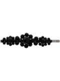 Simone Rocha black large floral bead embellished hair clip