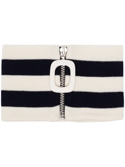 JW Anderson cuello a rayas con cierre