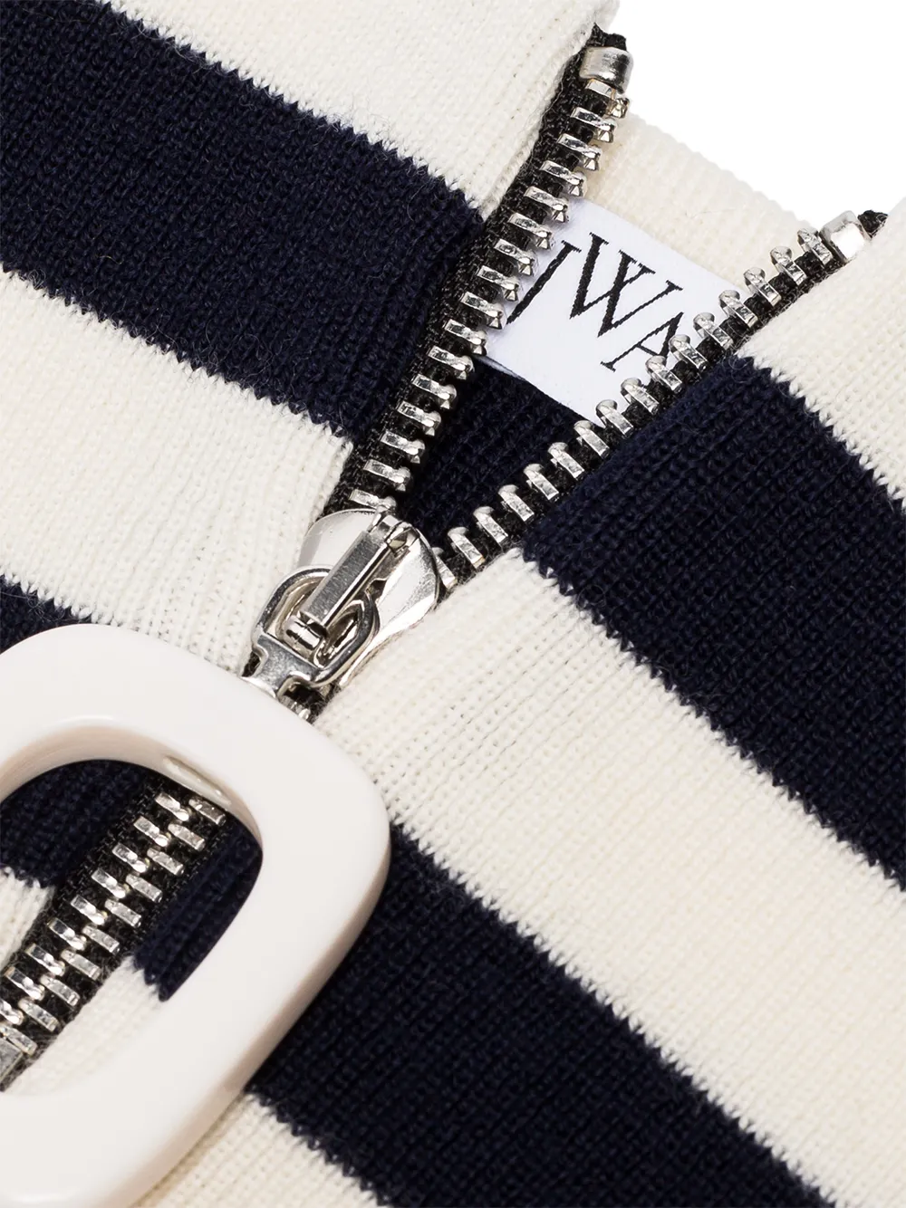  Jw Anderson Gestreiftes Halsband   Weiß 