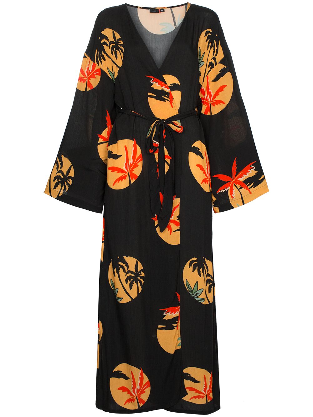 фото Onia платье макси Meika с поясом и изображением пальм