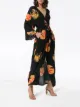 Onia Meika palm print belted maxi dress