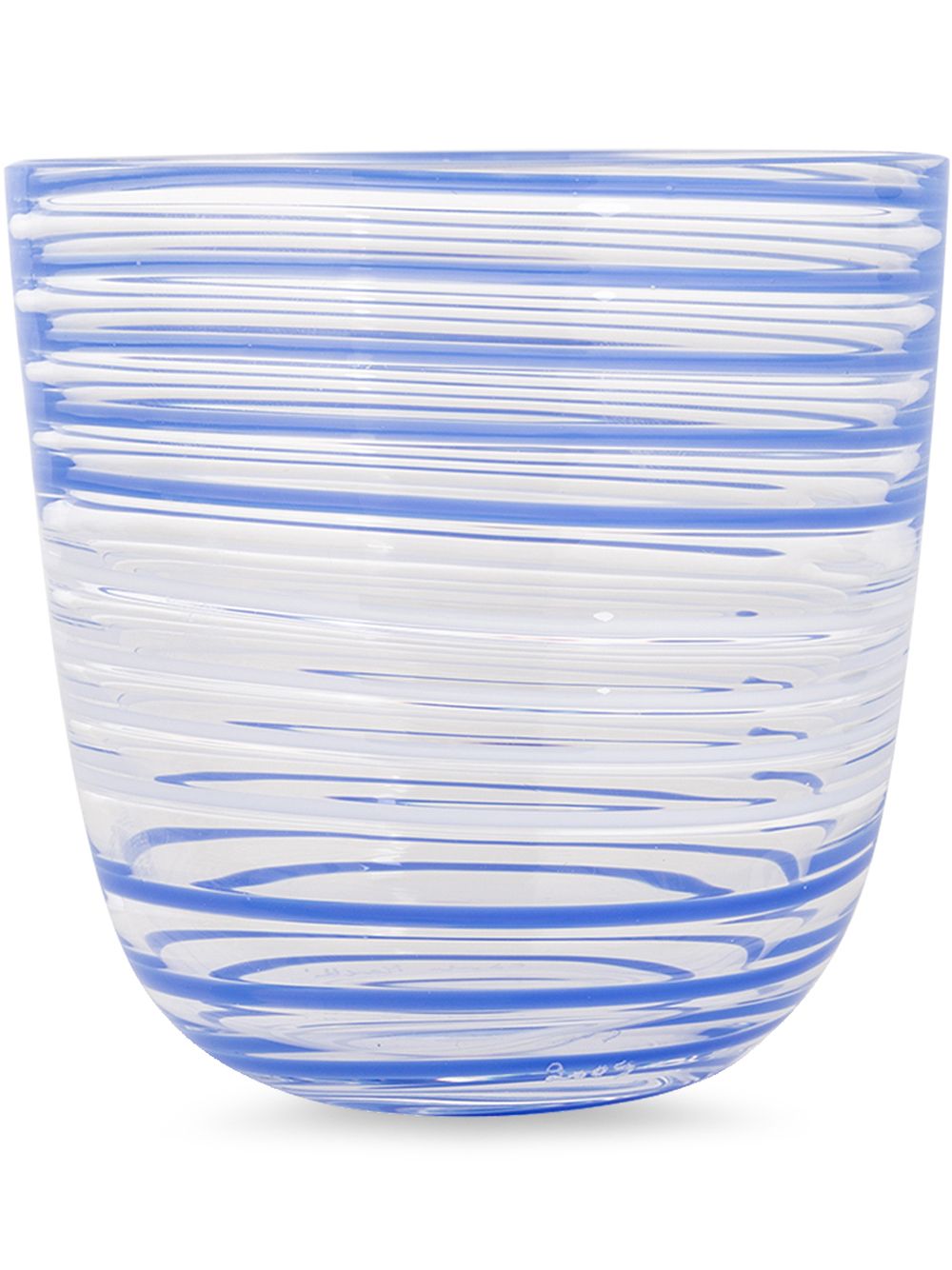 

Carlo Moretti striped water glass - Blue