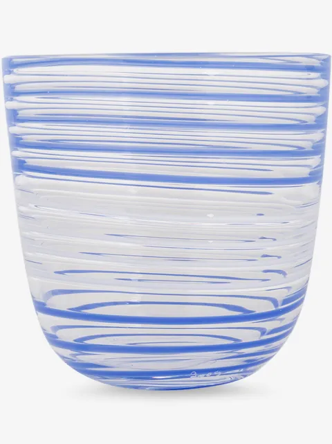 Carlo Moretti vaso con motivo de rayas 