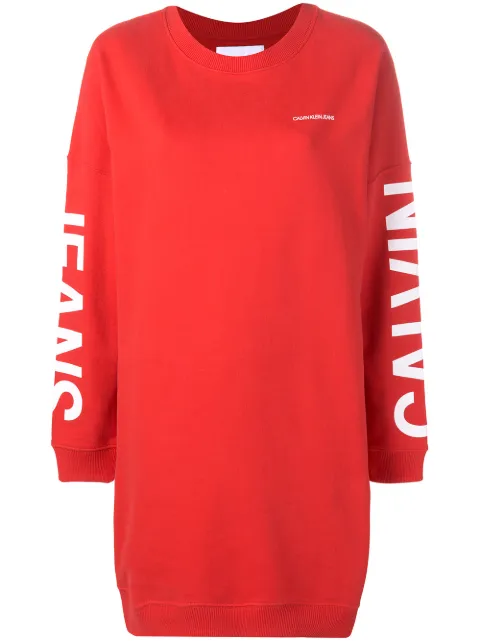 vestito felpa calvin klein
