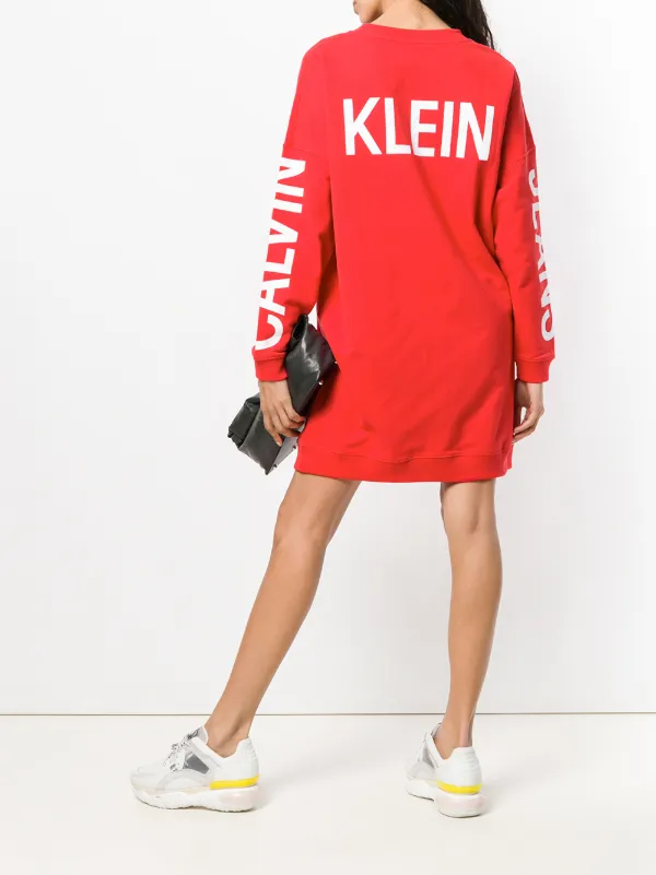 vestito felpa calvin klein