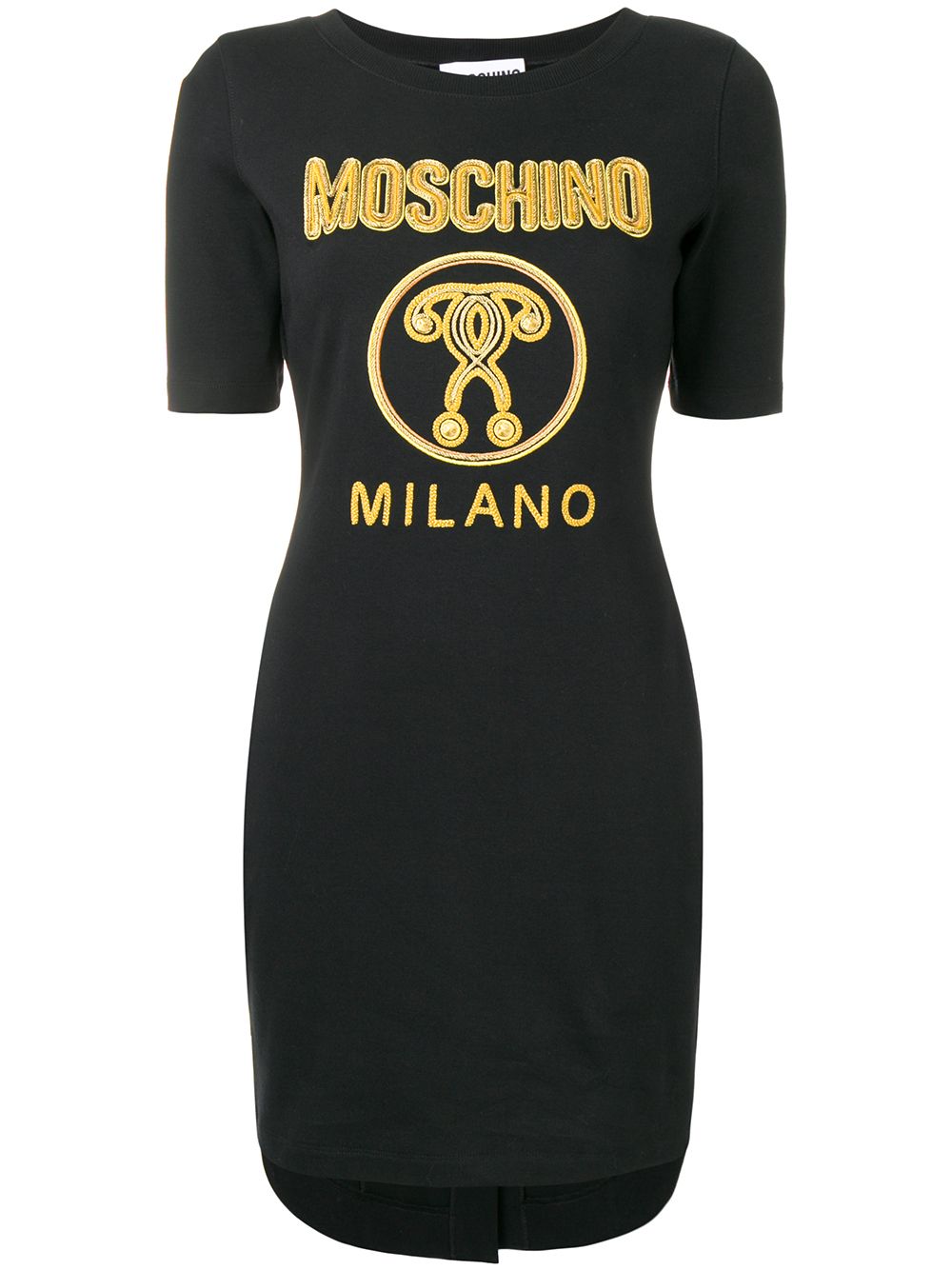 фото Moschino платье-толстовка с вышитым логотипом