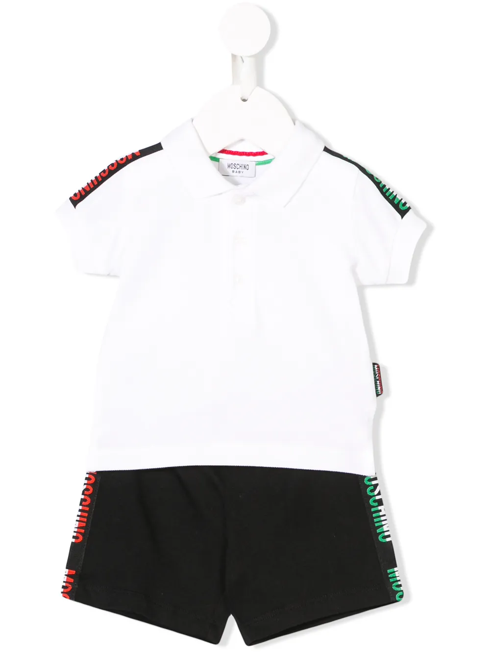 фото Moschino kids футболка и шорты с принтом
