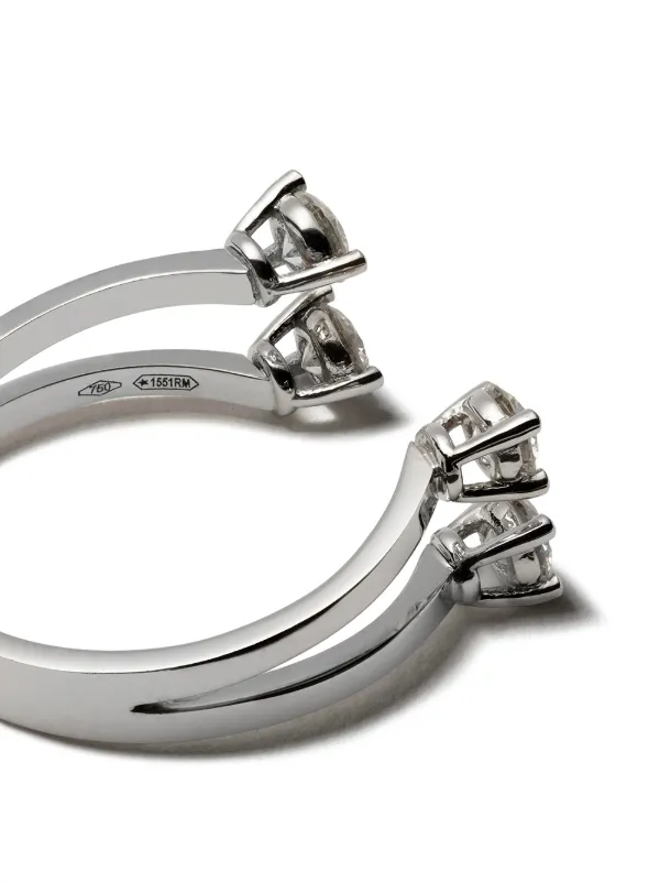 Delfina Delettrez Dots ダイヤモンド リング | シルバートーン