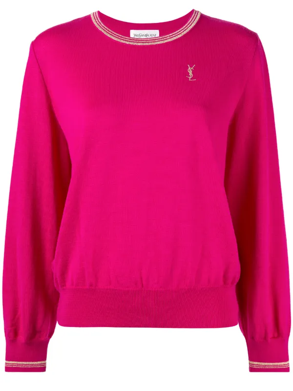 saint laurent pink jumper