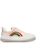 EYTYS sherbet Sonic rainbow embroidered canvas low-top sneakers - Neutrals