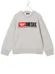 الصورة 1 من Diesel Kids كنزة بغطاء رأس وطبعة شعار