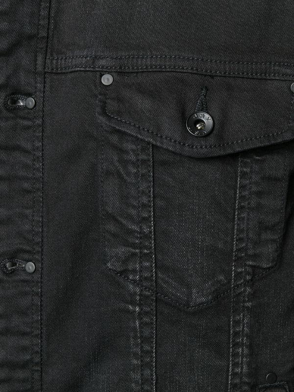 john varvatos black denim jacket