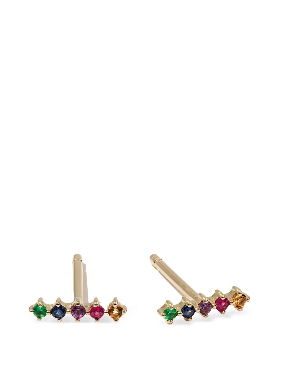 Otiumberg OTIUMBERG RAINBOWBARSTUDPAIR MULTICOLOUR Precious Metals->9kt Gold