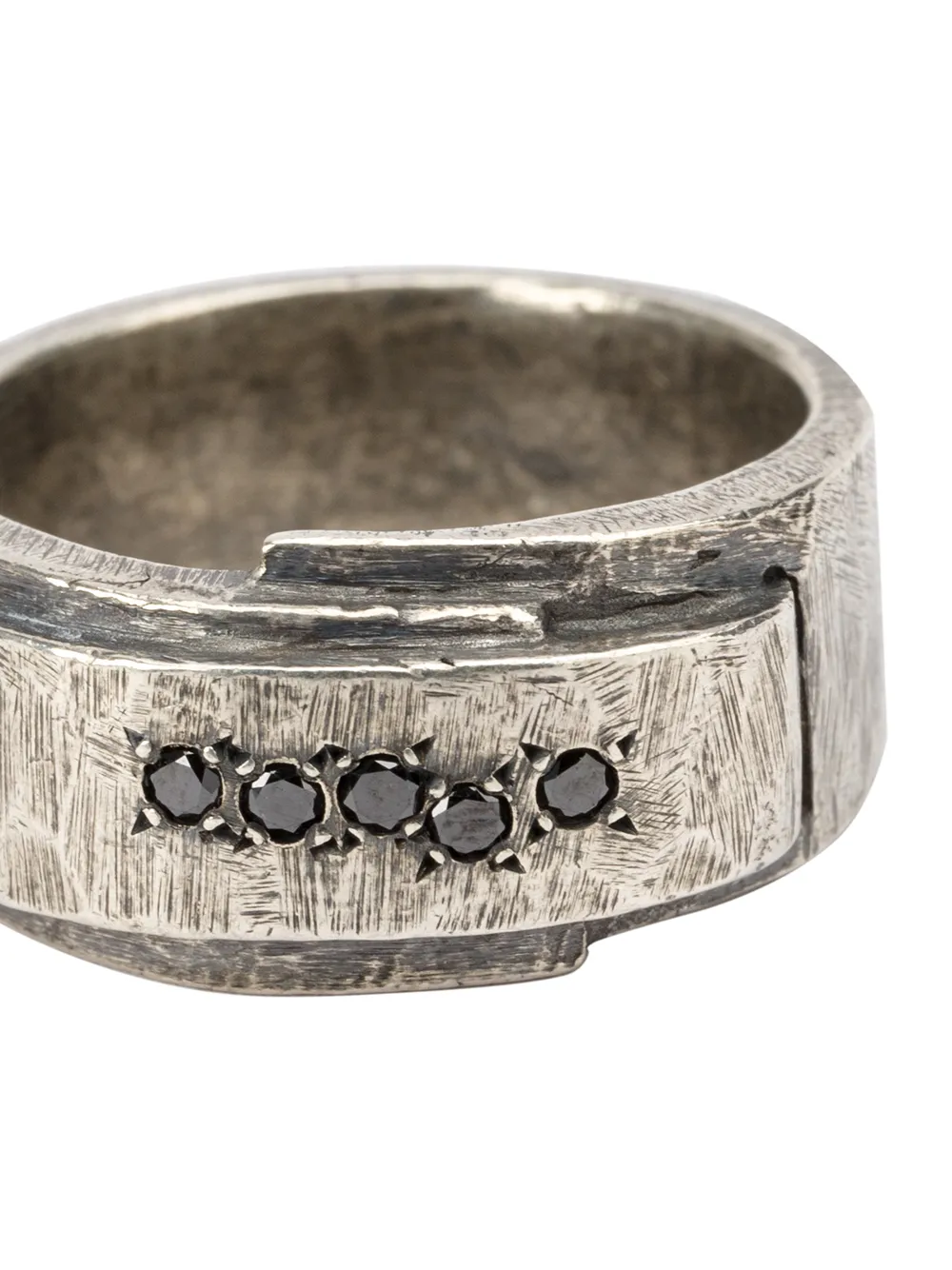 Tobias Wistisen Folded Stones Ring | Silver | FARFETCH PT