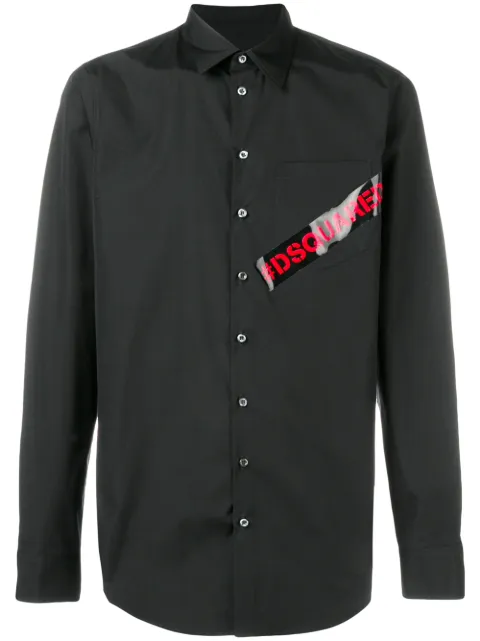 DSQUARED2 camisa con logo estampado