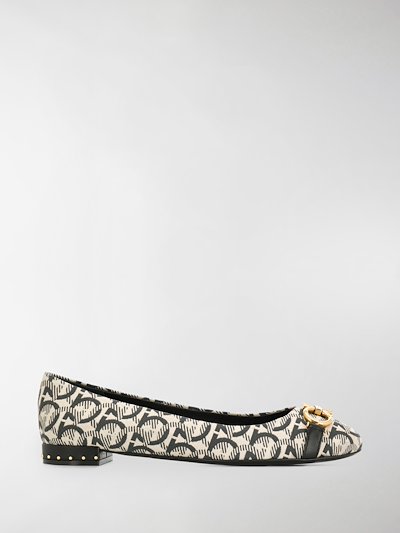 salvatore ferragamo gancini ballet flats