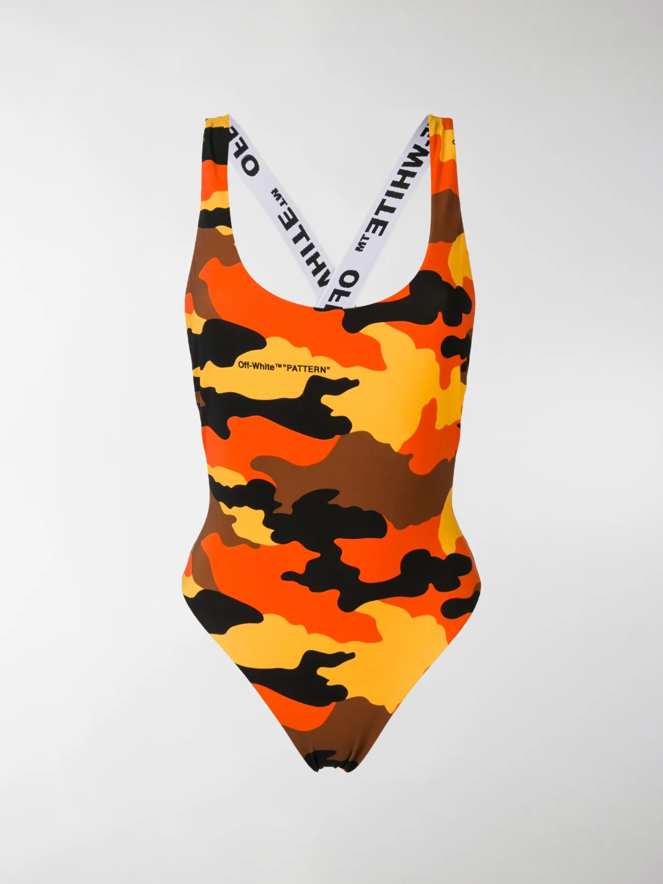 orange camo bodysuit