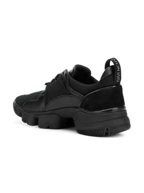 Givenchy Black Jaw Leather And Neoprene Low-Top Sneakers