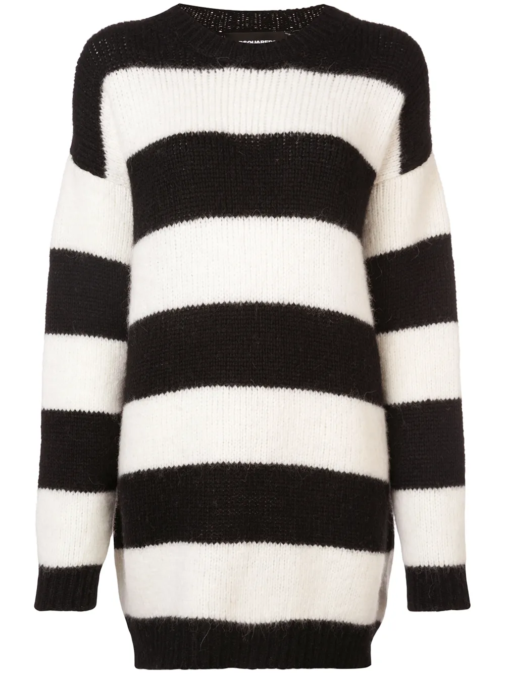 DSQUARED2 oversized knitted striped sweater · S