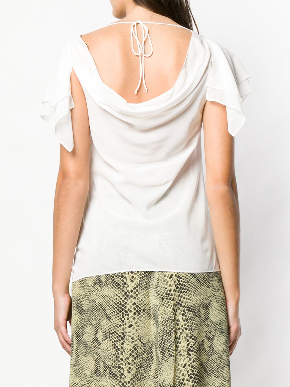 фото Roberto Cavalli блузка с многослойными рукавами