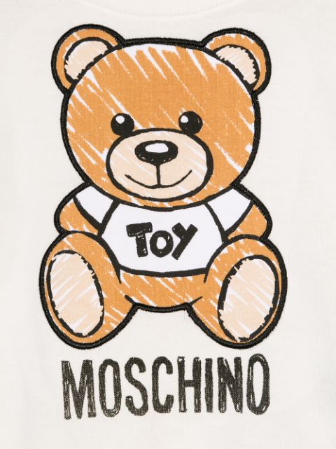 Moschino Kids Logo Bear Print Sweatshirt | Farfetch.com