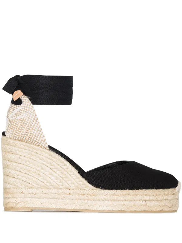 white ankle tie espadrilles