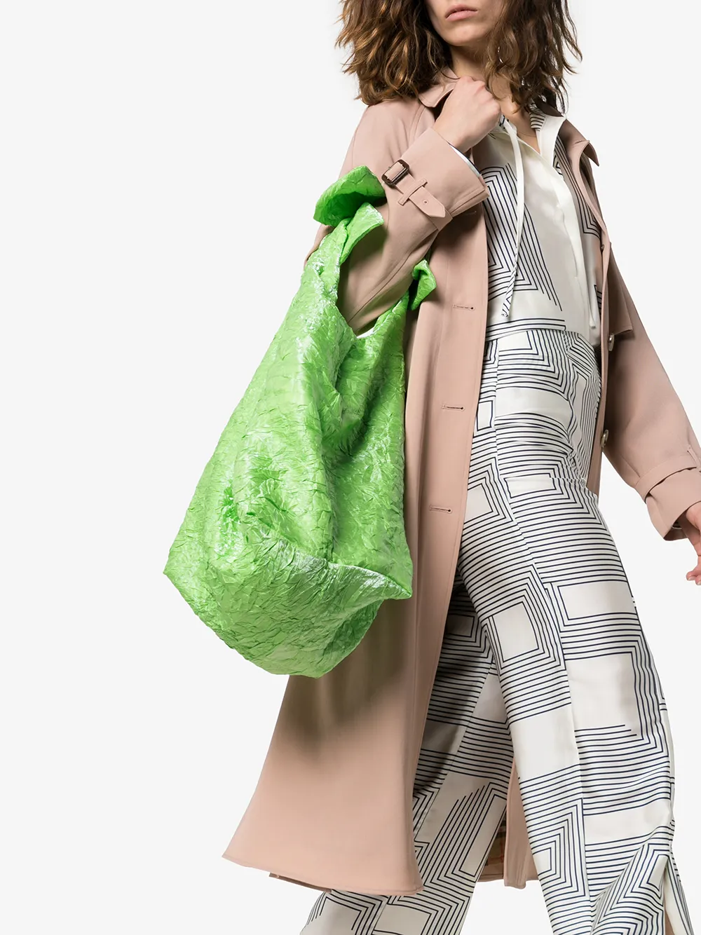 Rejina Pyo REJINA PYO GREEN LUCIE CRINKLE TOTE