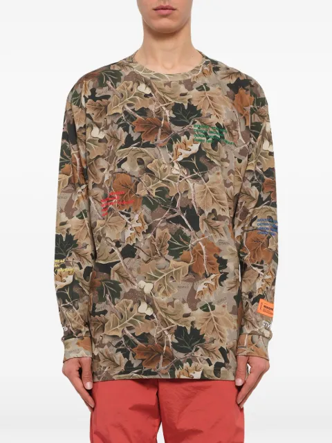 Heron Preston top manga larga con estampado de hoja Heron Preston x Carhartt WIP