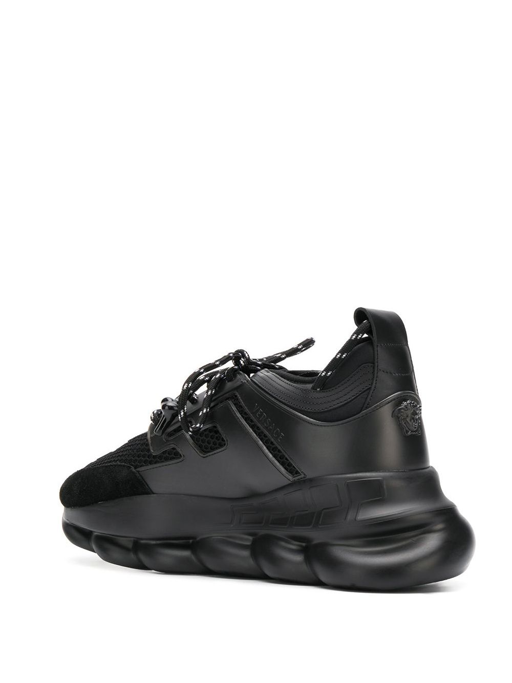 versace trainers chain reaction black