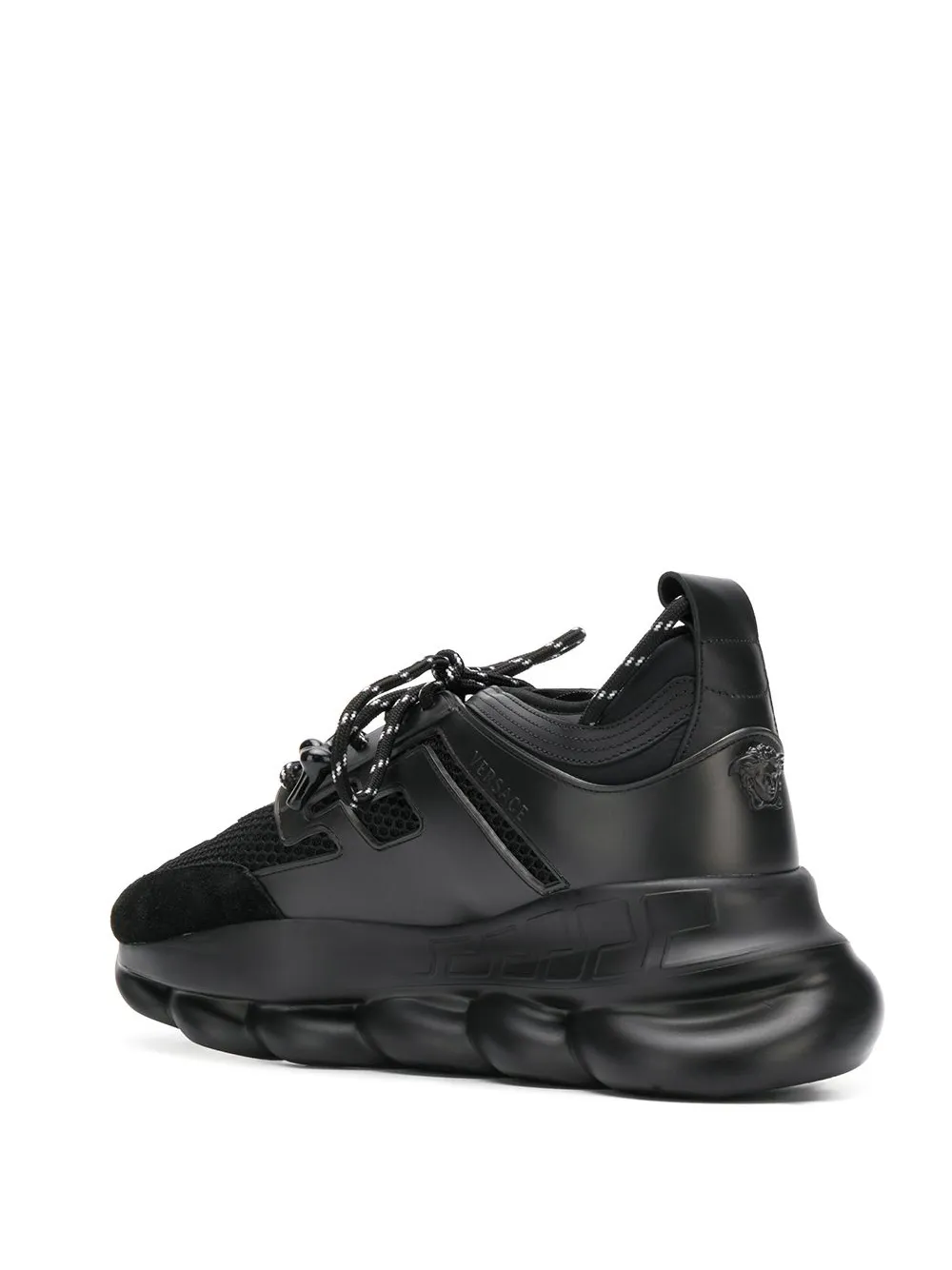 Versace Chain Reaction Leather Sneakers