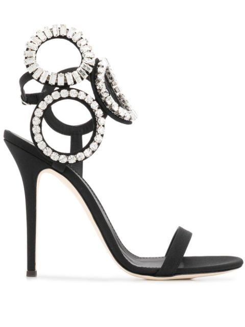 embellished ankle sandals by Giuseppe Zanotti, available on farfetch.com Olivia Culpo Shoes Exact Product 