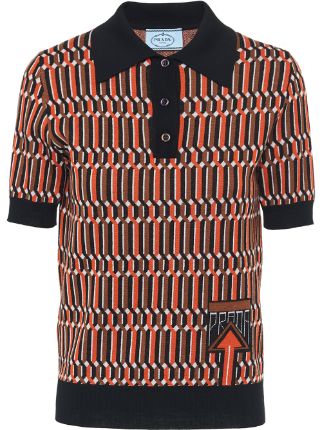 Prada Jacquard Polo Shirt - Farfetch