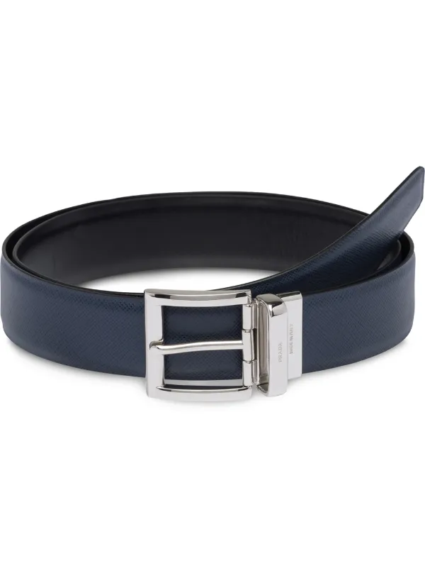 Prada Saffiano reversible belt 