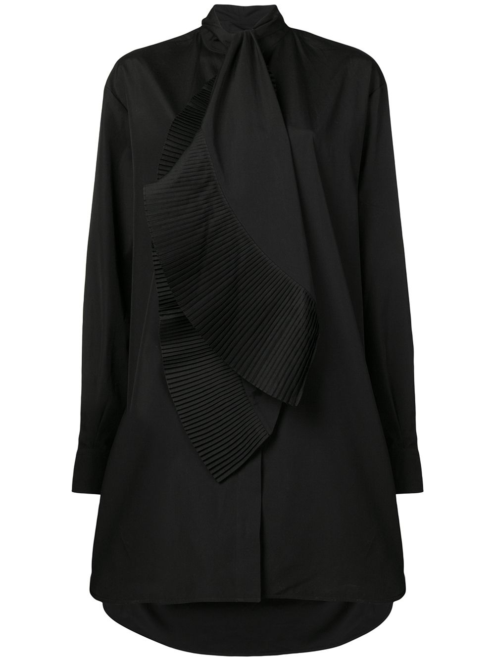 фото Givenchy асимметричное платье-рубашка
